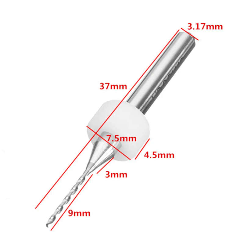 Drillpro 50pcs 0.5-0.9mm Tungsten Carbide Micro PCB Drill Bit Set for PCB Circuit Board Drillpro 50pcs 0.5-0.9mm Tungsten Carbide Micro PCB Drill Bit Set for PCB Circuit Board