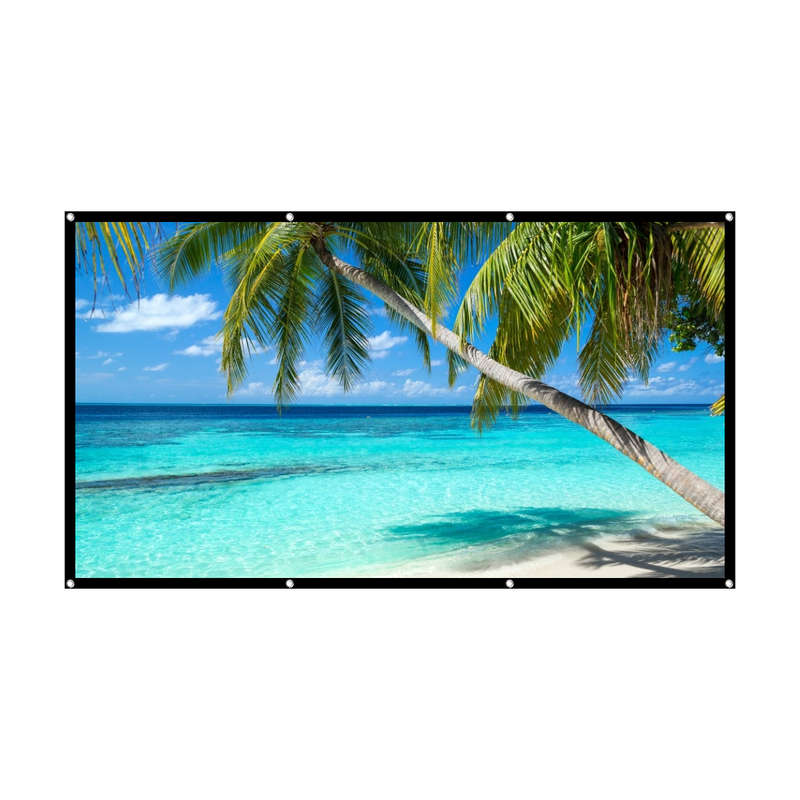 Home HD Screen 120 inch 16: 9 Projector Projection Screen Outdoor Portab