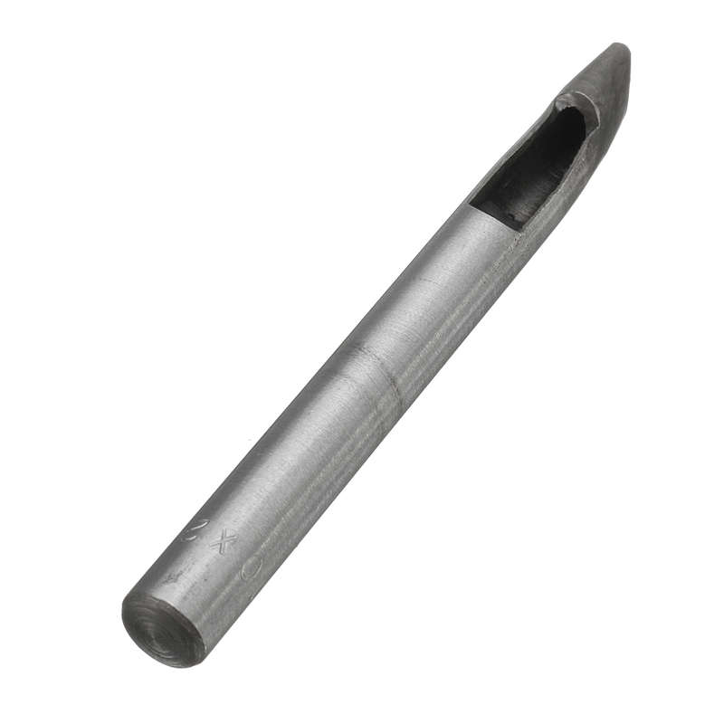 2mm Width Oval Shape Hole Punch Cutter Belt Hollow Leather Puncher (Size 4mm)
