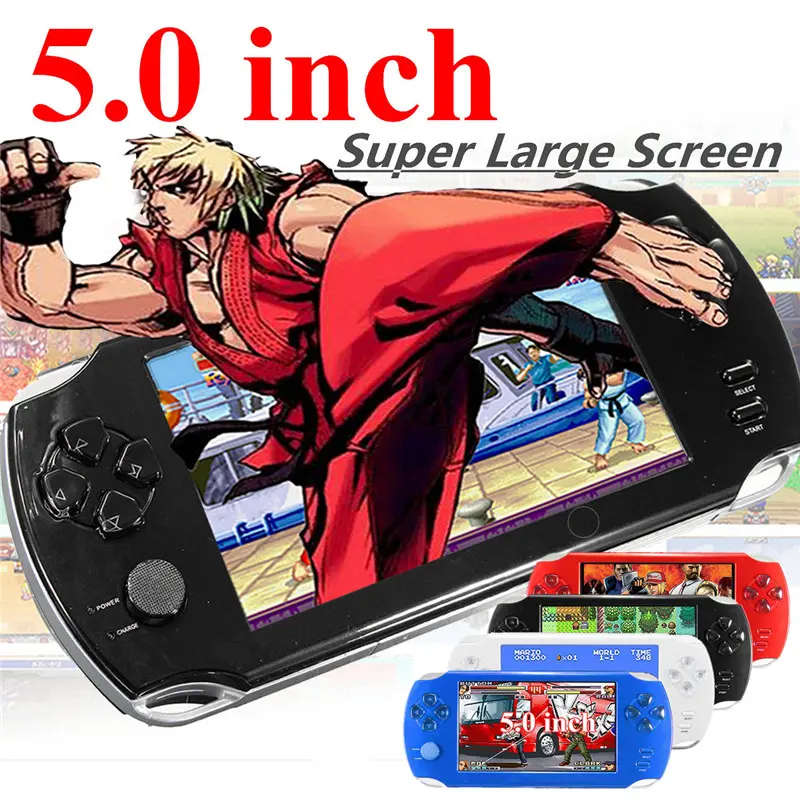 A15 Rechargeable 5.0 inch 8G Handheld Video Game Console MP4/MP5 Player Camera