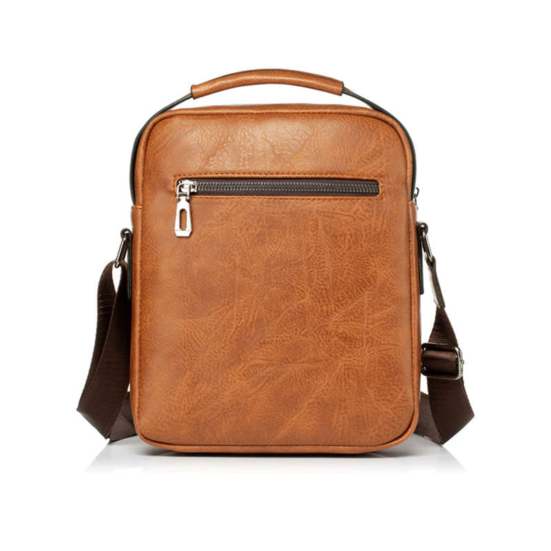 Business Large-Capacity Leather Macbook Storage Bag Travel Backpack Crossbody Bag Handbag