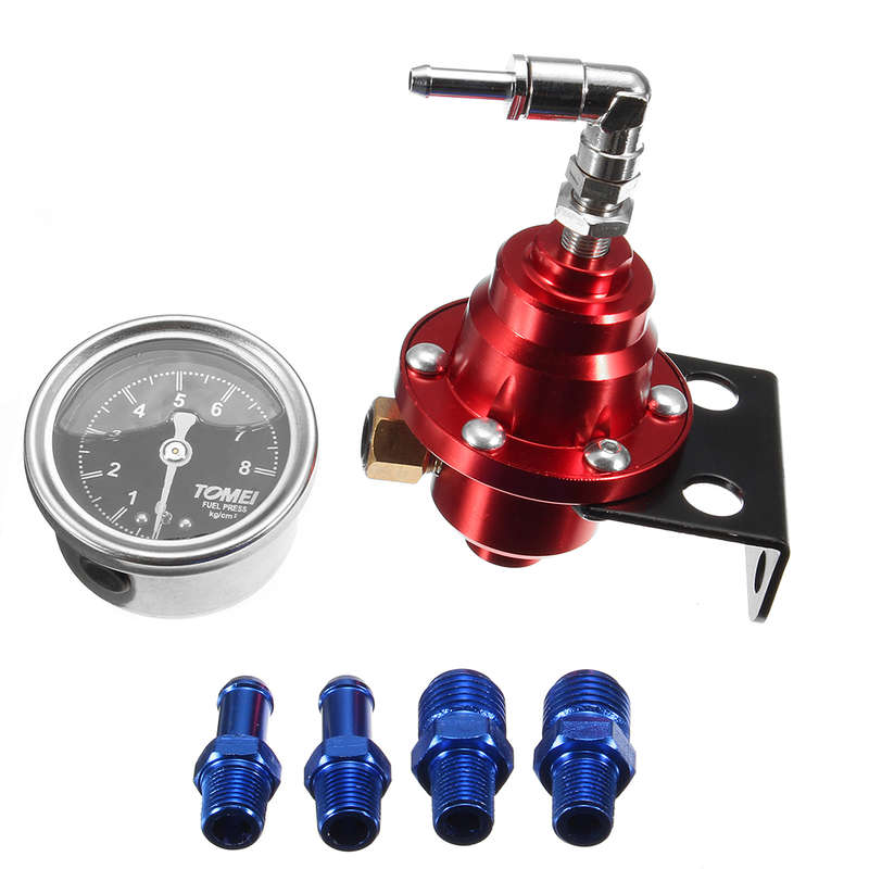 Universal Adjustable Car Fuel Hose Auto Pressure Regulator With 160PSI
