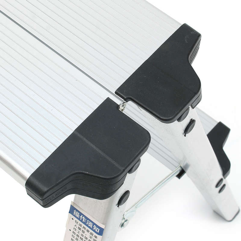 New 150KG Maximum Load 2 Step Stool Folding Ladder Anti Slip Safety Aluminium Ladder