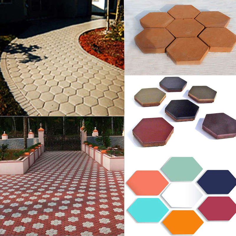 Honeycomb Hexagon Walk Maker Stepping Stone Reusable Paver Molds Brick Mould Cement Brick Mold DIY G