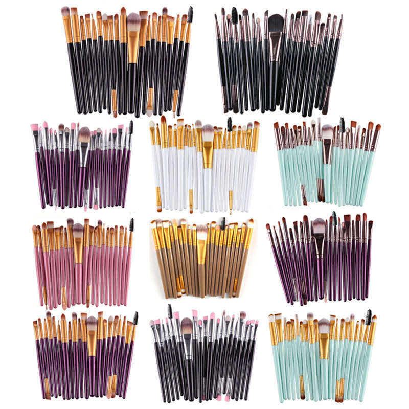 New 20Pcs Multifunctional Face Makeup Brushes Eye Makeup Lip Makeup Brushes Cosm