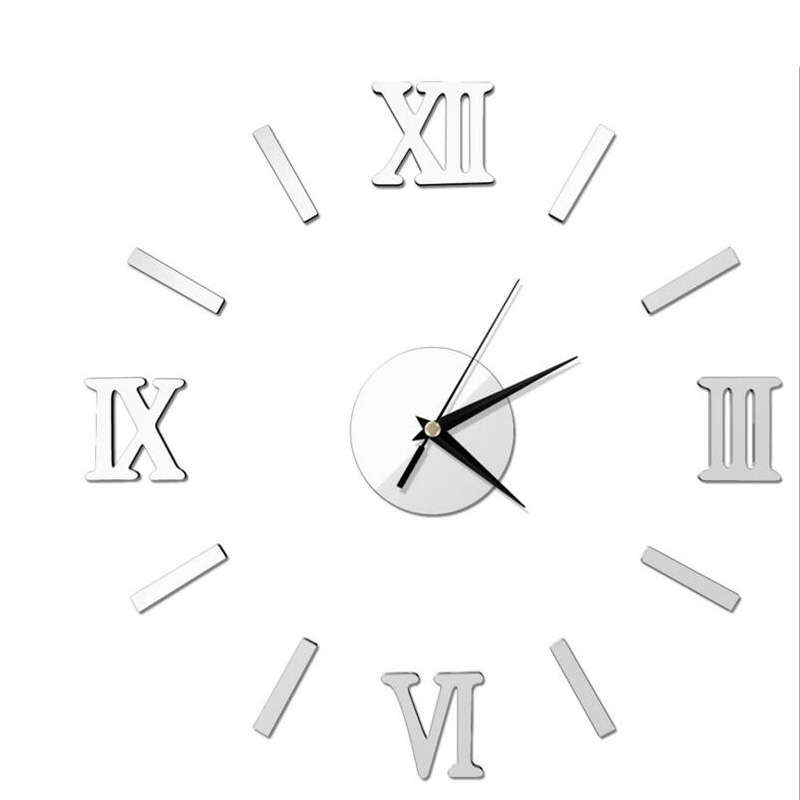 Honana DX-X5 Creative 3D Acrylic Mirror Wall Sticker Quartz Clocks Watch