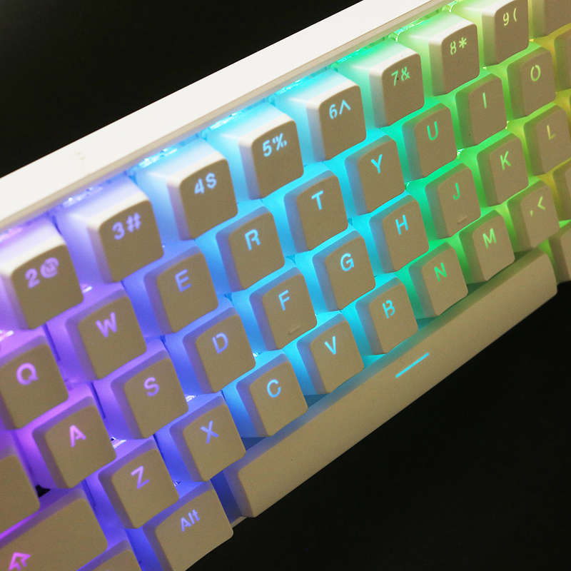 108 Keys White Pudding Keycap Set OEM Keycap PBT Translucent Keycaps for Mechanical Keyboard