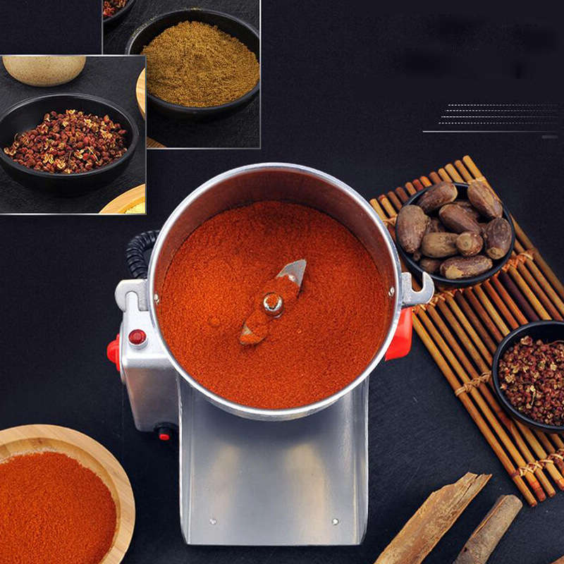 JUSTBUY 800A 2500W 800g Electric Grains Spices Cereal Dry Food Grinder Mill Grinding Machine Stainle