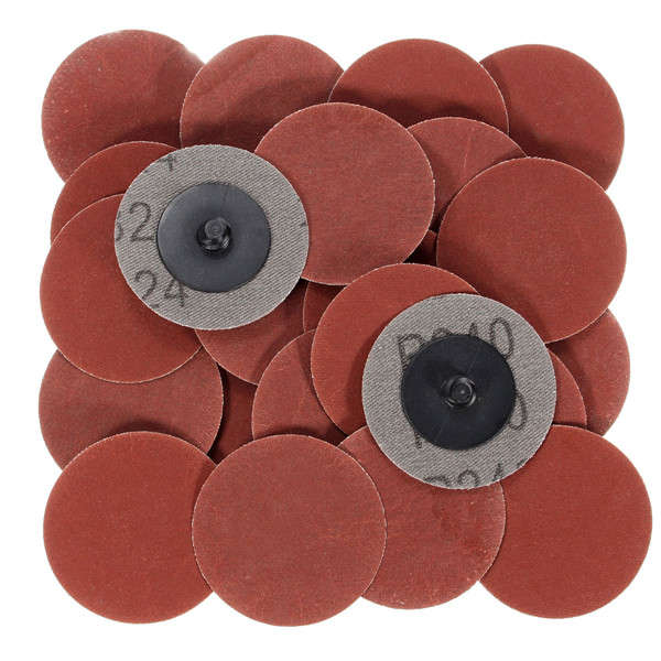 25pcs 2 Inch 240 Grit R-Type Roll Lock Sanding Discs Abrasive Tool