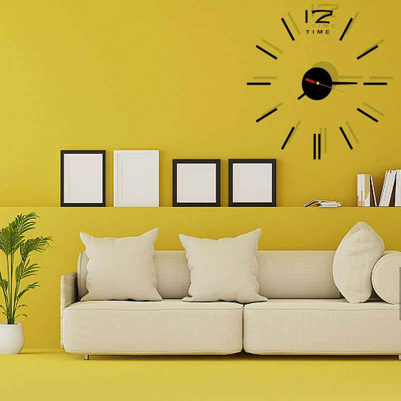 DIY 3D Roman Numbers Watch Wall Clock Home Decor Mirror Wall Sticker 4 Colors...