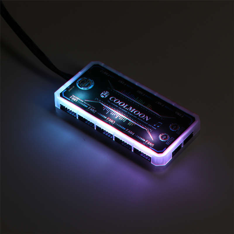 COOLMOON AURA SYNC Cooling Fan Remote Control RGB  Remote Controller Music Color Switching Brightnes