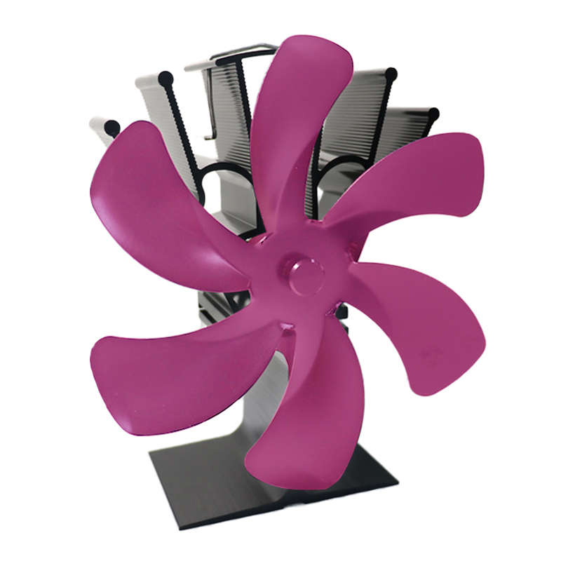 6 Blades Fireplace Fan Stove Fan Heated Fan Heat Powered Eco Fan