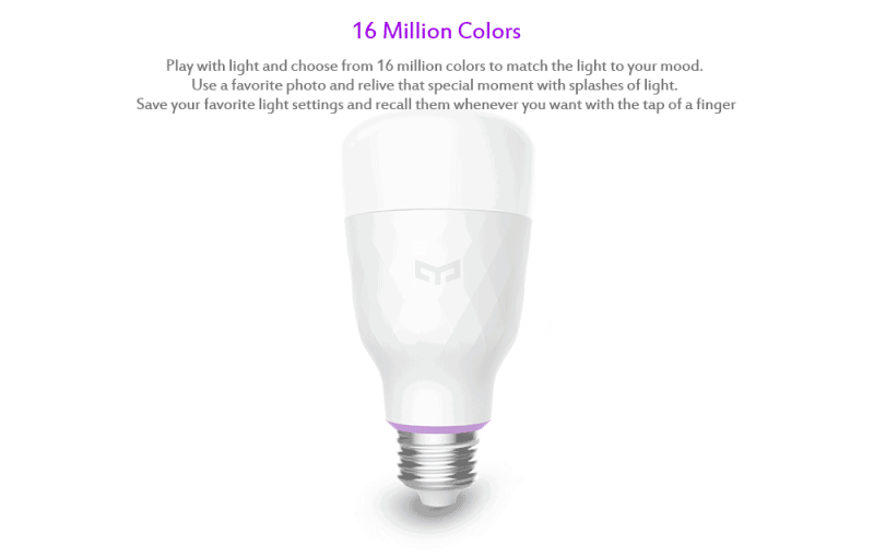 Yeelight Smart LED Bulb (Multicolour)