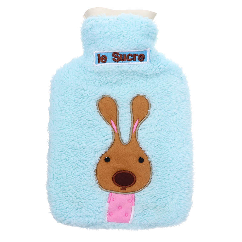 New 21x14cm Portable Hot Water Bottle Bag Creative Cute Cartoon Rabbit Hand Warm