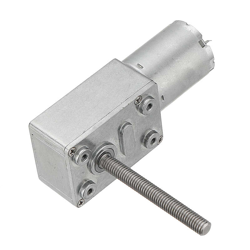 Machifit JGY370 50mm-M6 Screw Worm Gear Motor DC 12V 18/23RPM
