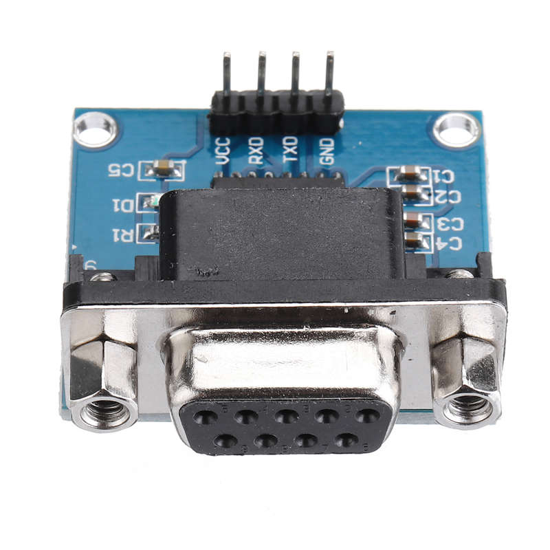 5Pcs Rs232 To Ttl Serial Port Converter Module Db9 Connector Max3232 Serial Module