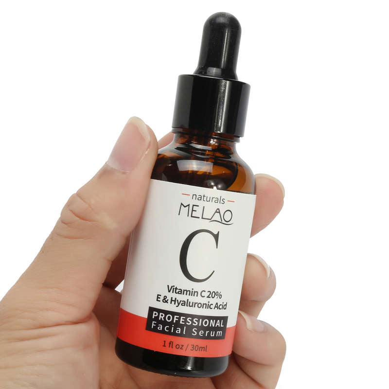Melao 20% Vitamin C E Facial Serum Hyaluronic Acid Essence Skin Care Smooth Anti Aging Wrinkle...