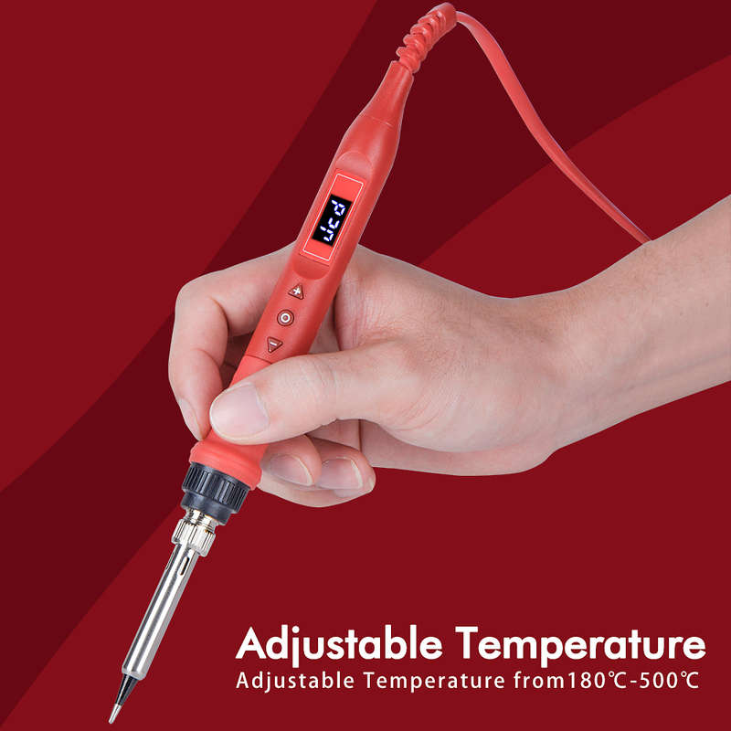 JCD 908U Electric Soldering Iron Tool Kits 100W 220V/110V LCD Lighting Soldeing Station Adjustable T