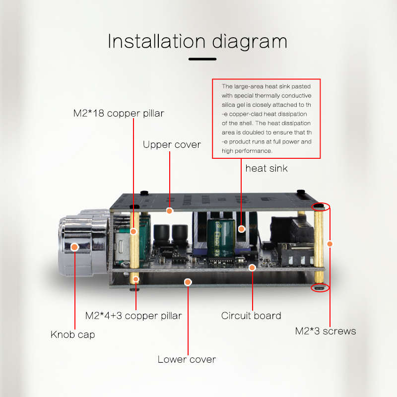 XY-S100L TPA3116D2 bluetooth 5.0 Subwoofer Amplifier Board 50WX2+100W 2.1 Channel Power Audio Stereo