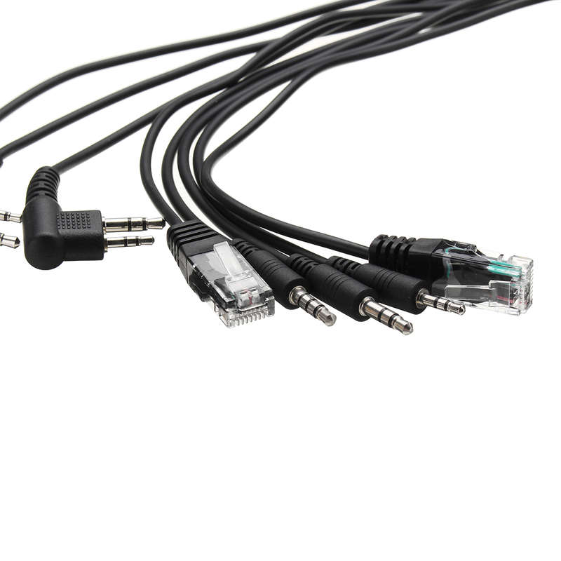 New 8 In 1 USB Programming Cable for Baofeng for Motorola for Kenwood TYT QYT Radio