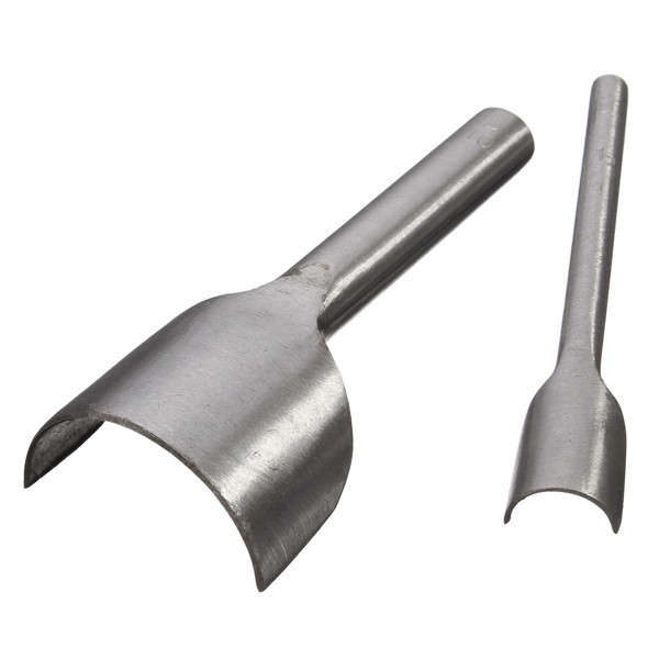 6pcs Leather Craft Tools Half Round V Shaped Cutter Punch Tools