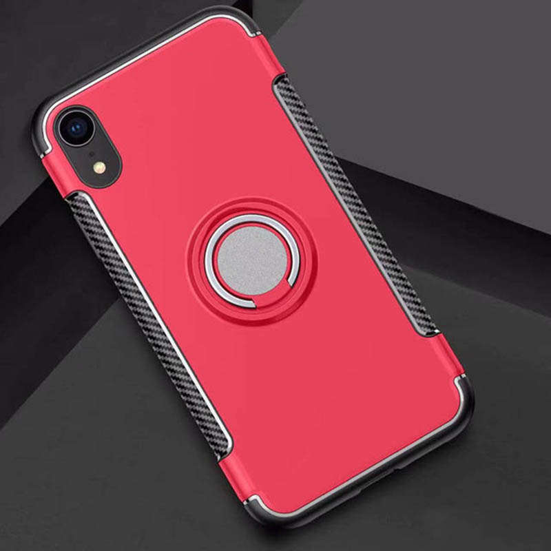 Bakeey Protective Case For iPhone XR Ring Grip Kickstand Stand