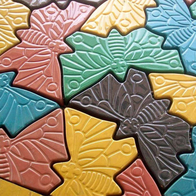Butterfly Stepping Stone Mold Concrete Cement Brick Mould For Park Garden Path