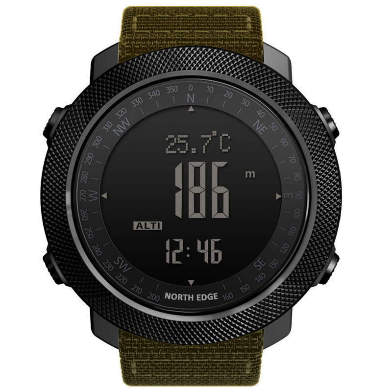 North Edge Apache 3 Waterproof Men's Military Sport Digital Barometer
