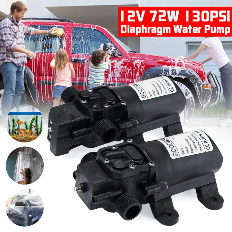 12V 72W Water Diaphragm Pump 6L 20mm Water Pump Diaphragm Self Priming Sprayer Pump