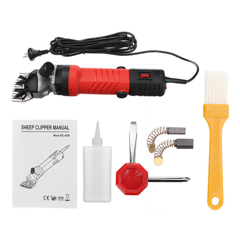 1500W 2800RPM Sheep Shearing Clipper 6 Speeds Electric Wool Trimmer Animal Goat