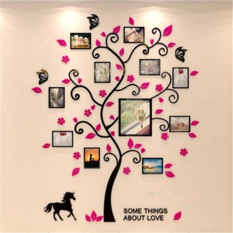 Removable Family Photo Frame Tree Sticker Living Room Wall Decals DIY