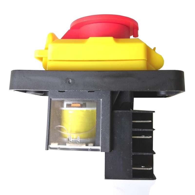 KEDU KJD12-14 230V 6Pins Start Stop No Volt Release Push Button Switch for Woodshop and Metalwork Ma