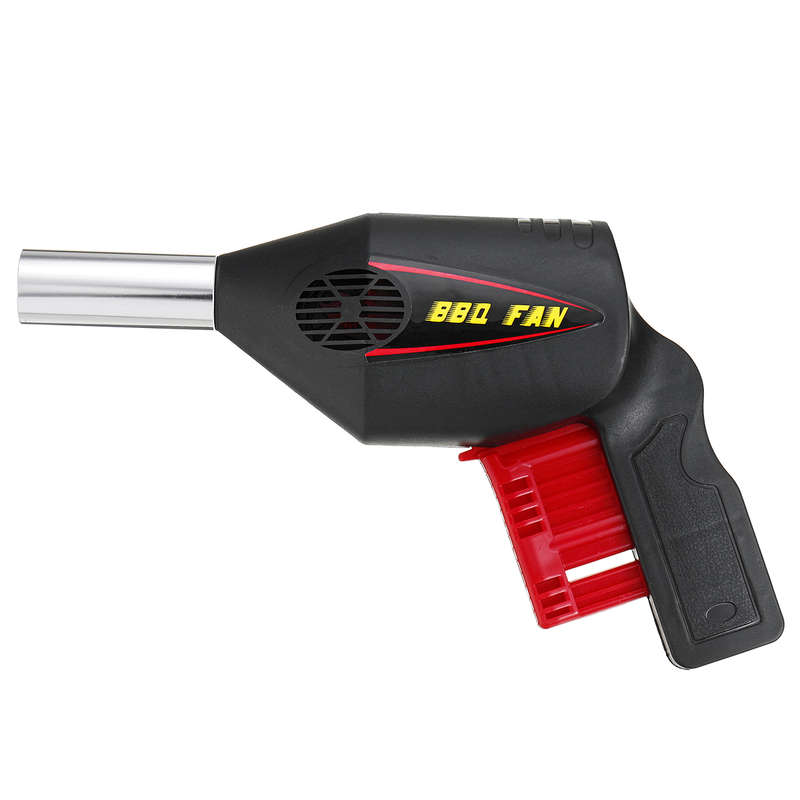 Hand Crank BBQ Fan Air Blower Powered Fire Bellows Camping Picnic Cooking Tool...