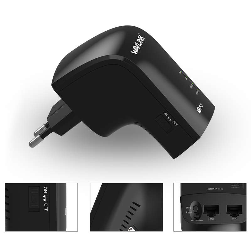 New Wavlink 750Mbps Dual Band 3 in One Wifi Repeater Router Built-in Antenna UK/