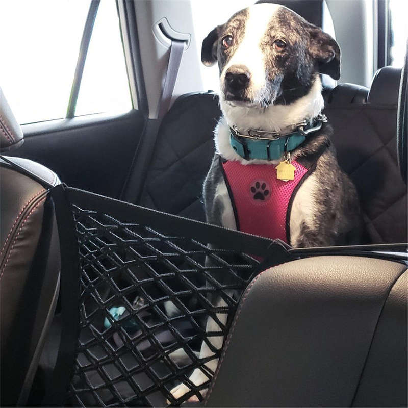 Dog Pet Net Isolation Fence Elastic Safety Travel Cat Pet Back Seat Barrier