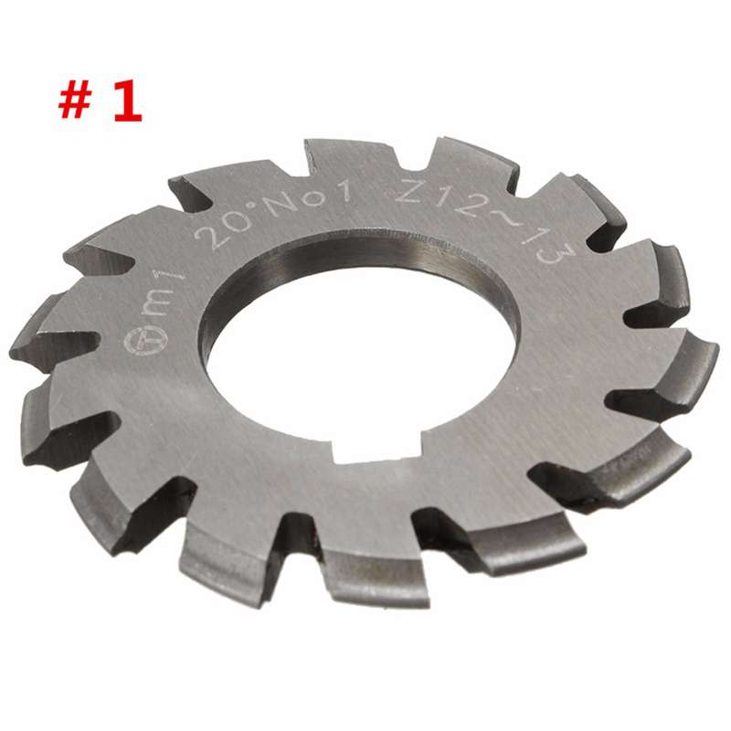 8pcs Module 1 PA20 Bore 22mm #1-8 HSS Involute Gear Milling Cutter