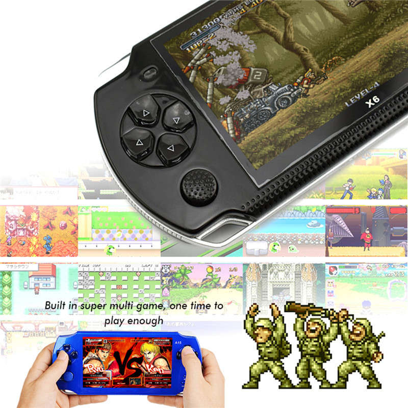 A15 Rechargeable 5.0 inch 8G Handheld Video Game Console MP4/MP5 Player Camera