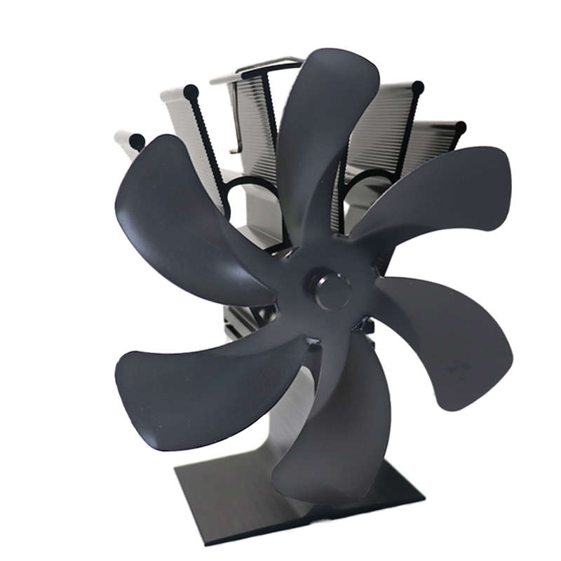 6 Blades Fireplace Fan Stove Fan Heated Fan Heat Powered Eco Fan