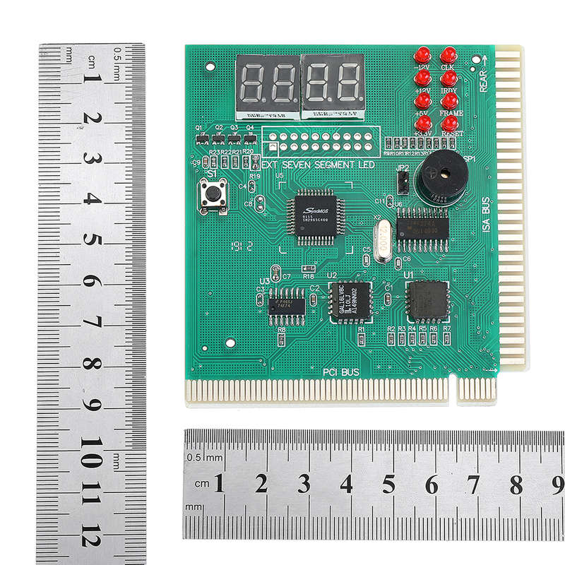 4-Digit PC Analyzer Diagnostic Post Card Motherboard Post Tester Indicator with LED Display for Desk