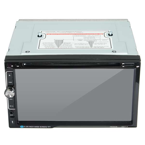 F6060B 7 inch Car Stereo DVD Player Bluetooth FM Radio MP4 Aux Touch Screen 2 Din HD 52W*4