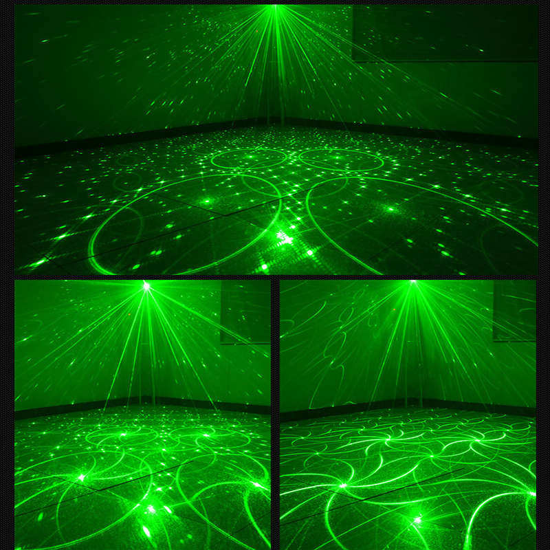 120 Patterns Laser Stage Lighting Projector RGB LED USB Light Party Disco Lamps