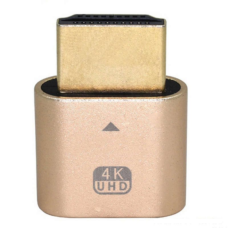 ITHOO HDMI-compatible Dummy Plug 4K Display Emulator HD Virtual Display Adapter for Computer Desktop