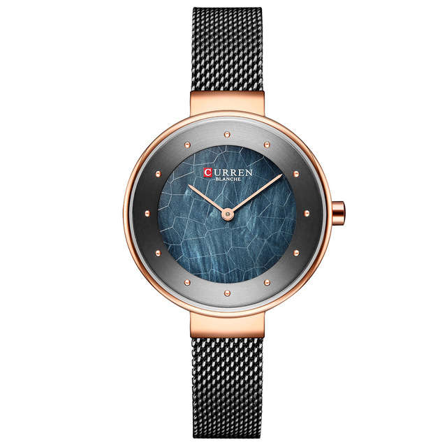 New CURREN 9032 Unique Dial Design Elegant Women Wrist Watch Business Female Qua
