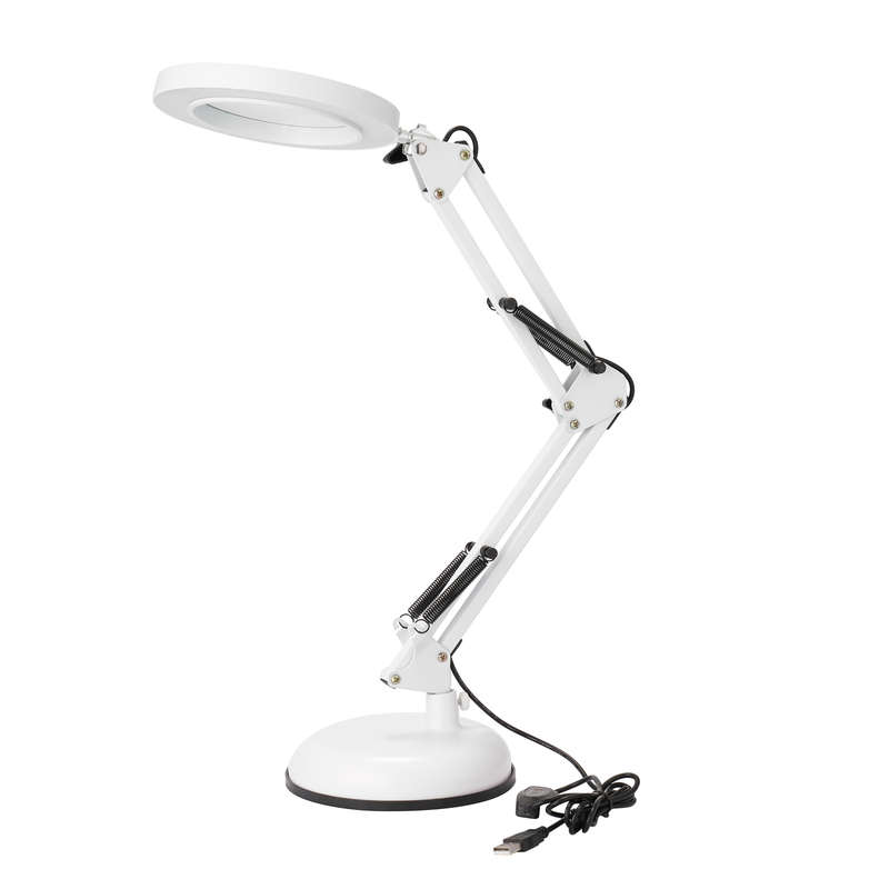 Magnifier Lamp Desktop LED Magnifier Lamp Nail Salon 5X Magnifying Lam