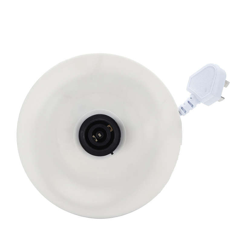 1.2L Electric Tea Water Kettle Ceramic Pot with Floral Rose Variable Temp White