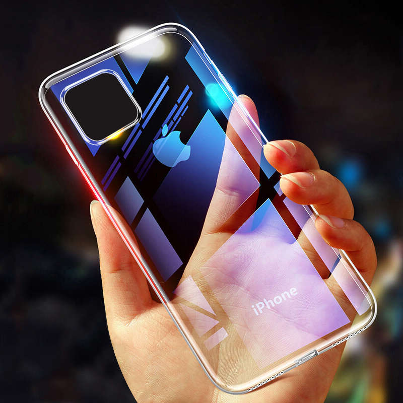 Baseus Ultra Thin Transparent Clear Soft TPU Protective Case for iPhone 11 (Color Transparent Black)