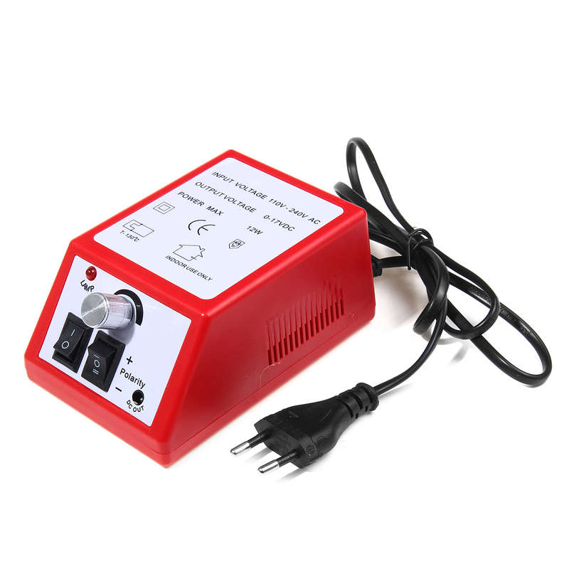 Profession Manicure Pedicure Electric Drill File Nail Art Pen Machine Tool Kit (Color1 Purple)