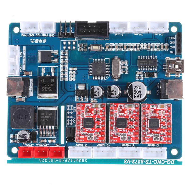 Offline Version 1810 PRO 3 Axis CNC Router GRBL Control DIY Adjustable Speed Spindle Motor Wood Lase