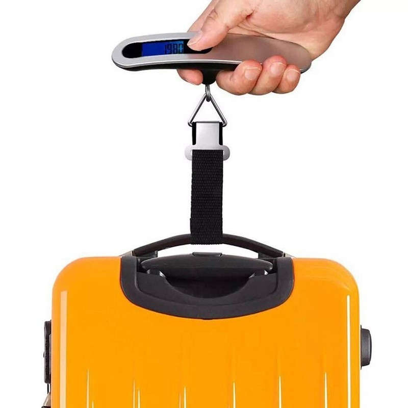 50KG/110lb Luggage Weight Scale Digital Travel Hanging Electronic Suitcase