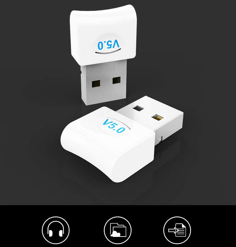 New USB bluetooth Adapter 5.0 Desktop Dongle Wireless WiFi Audio Receiver Transm